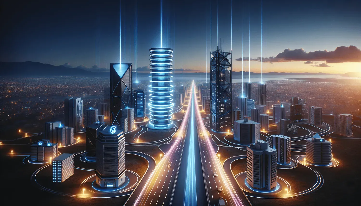 Illustration of efficient hosting solutions for fast website loading