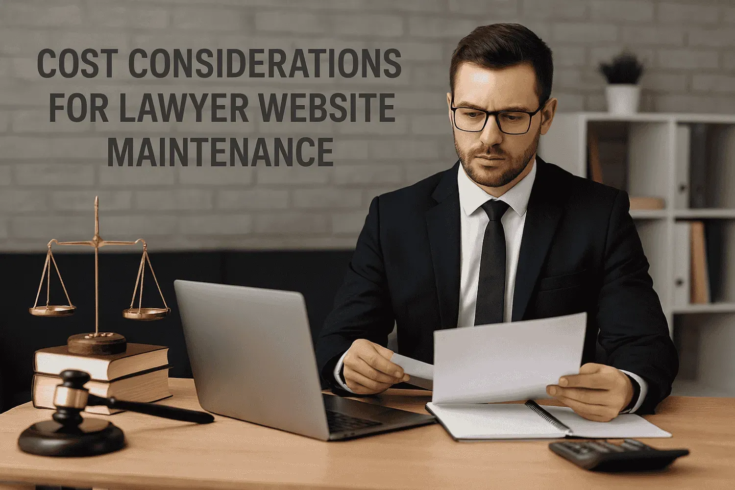 Cost considerations for lawyer website maintenance.