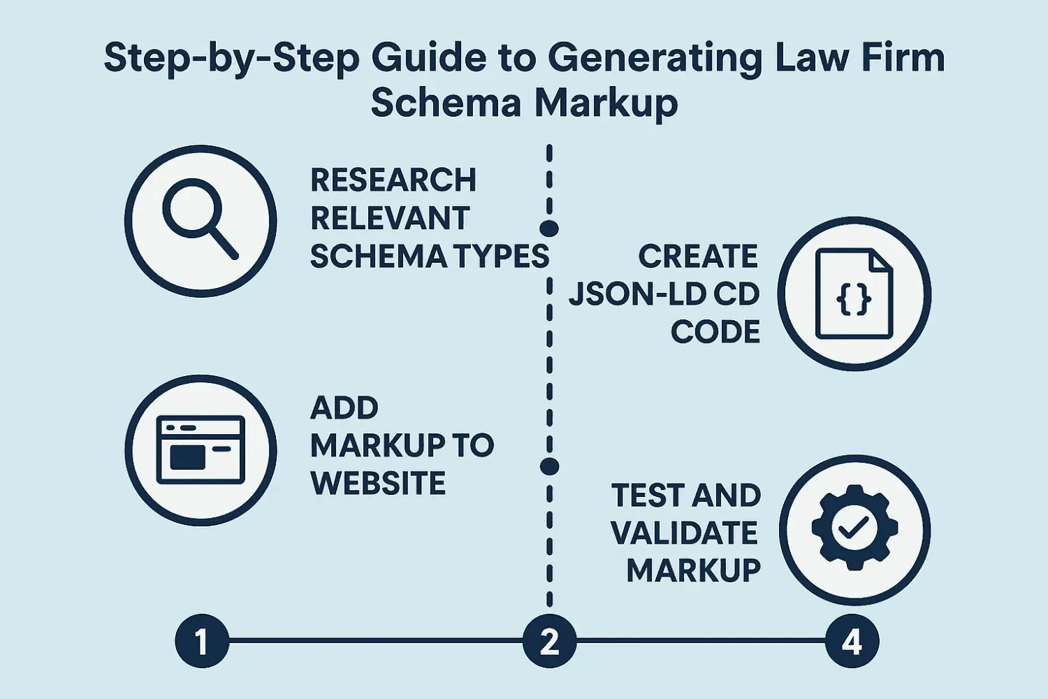 Step-by-step guide to generating law firm schema markup.