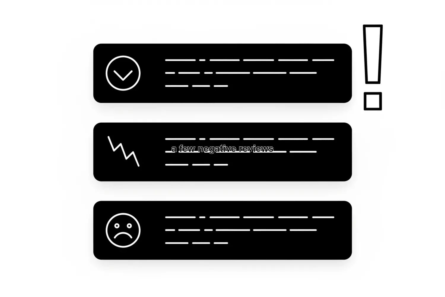 a few negative reviews