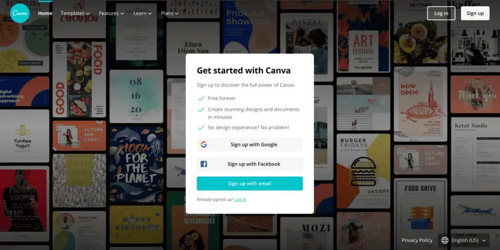 Canva SaaS marketing.