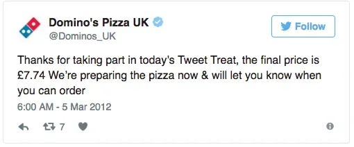 Dominoes Social Media Marketing