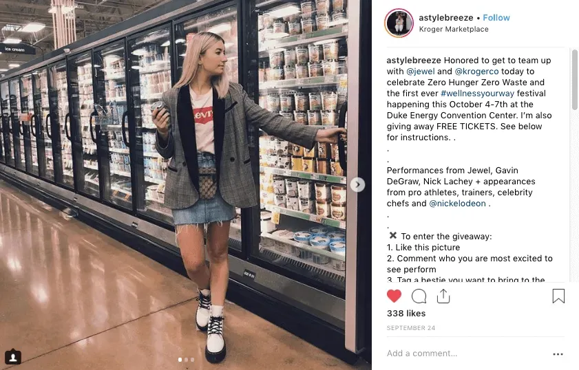 Influencer marketing ROI.