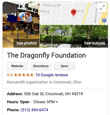 nonprofit Google my business