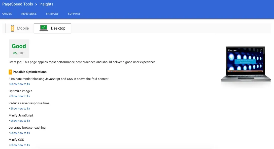 Page speed effects SEO.