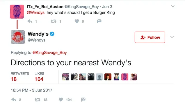 Wendys Sarcastic Humour