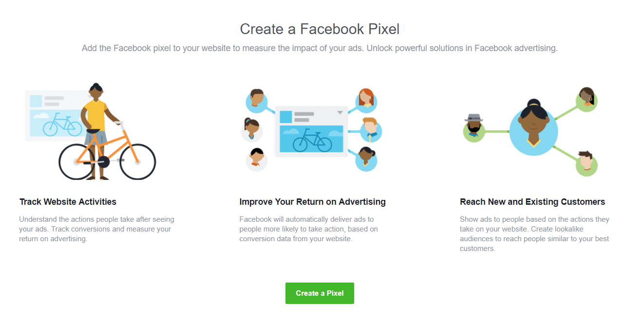 Create A Facebook Pixel.