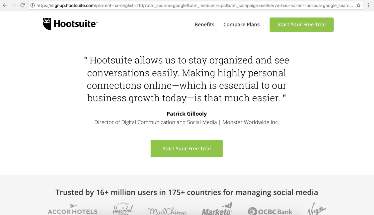 Hootsuite Social Media Management.