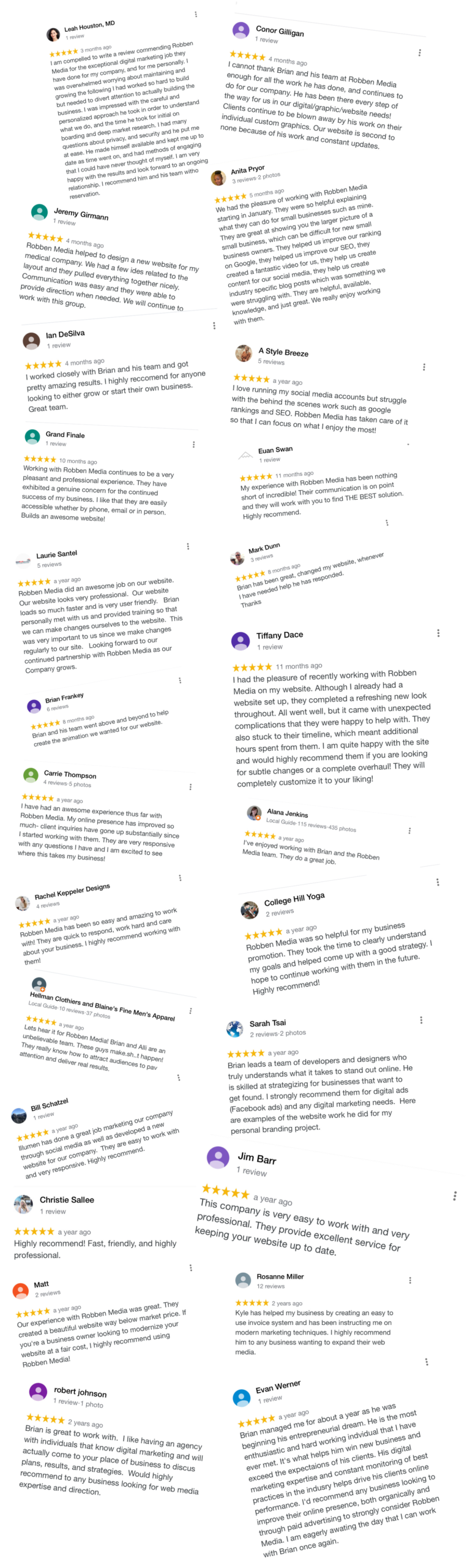 Marketing Clients Reviews