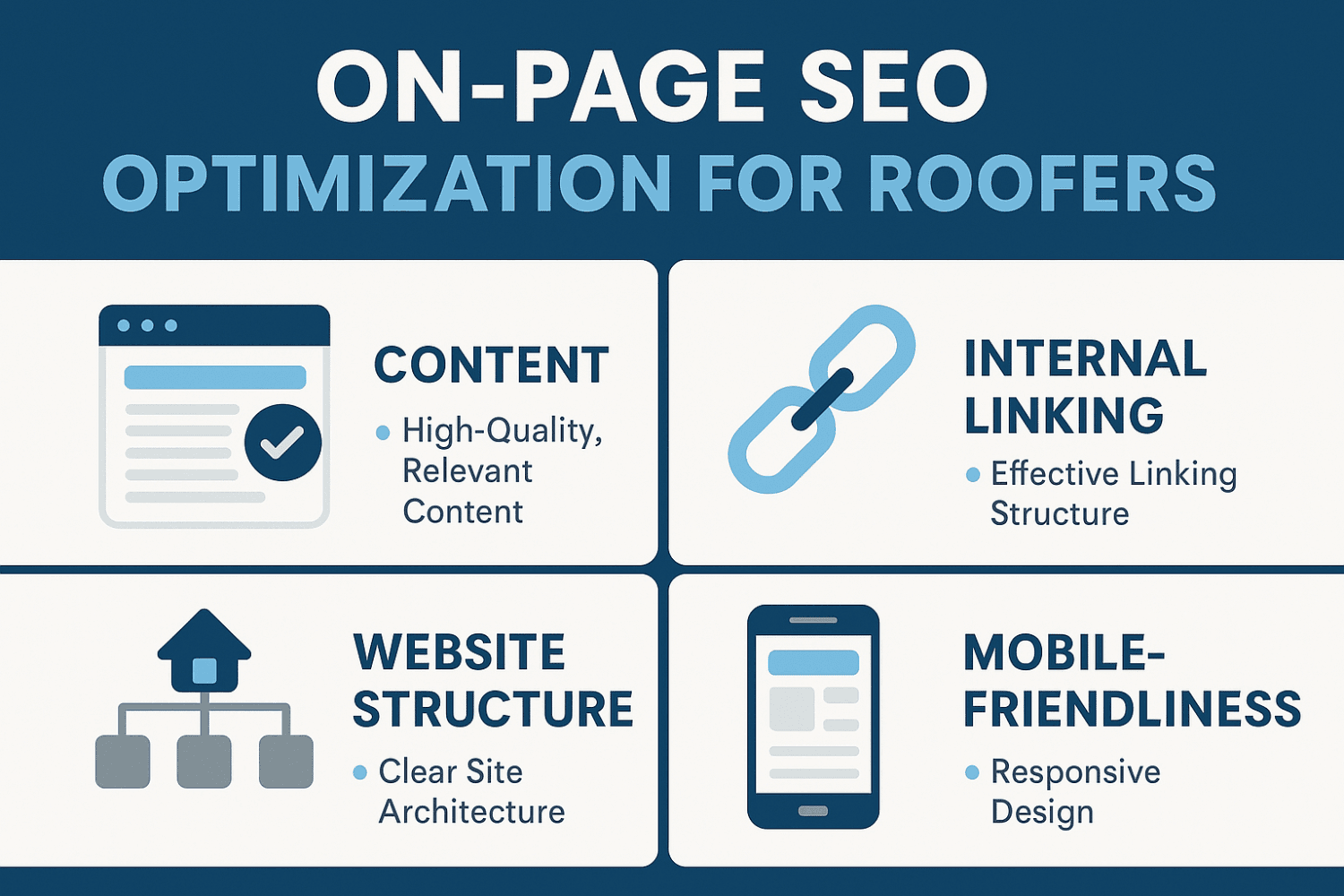 Top Roofer Seo Marketing Strategy Tips For 2025 11 A Visual Representation Of On-Page Seo Elements For Roofing Websites.