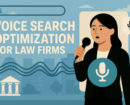 A Graphic Showcasing The Importance Of Voice Search Optimization For Law Firms.
