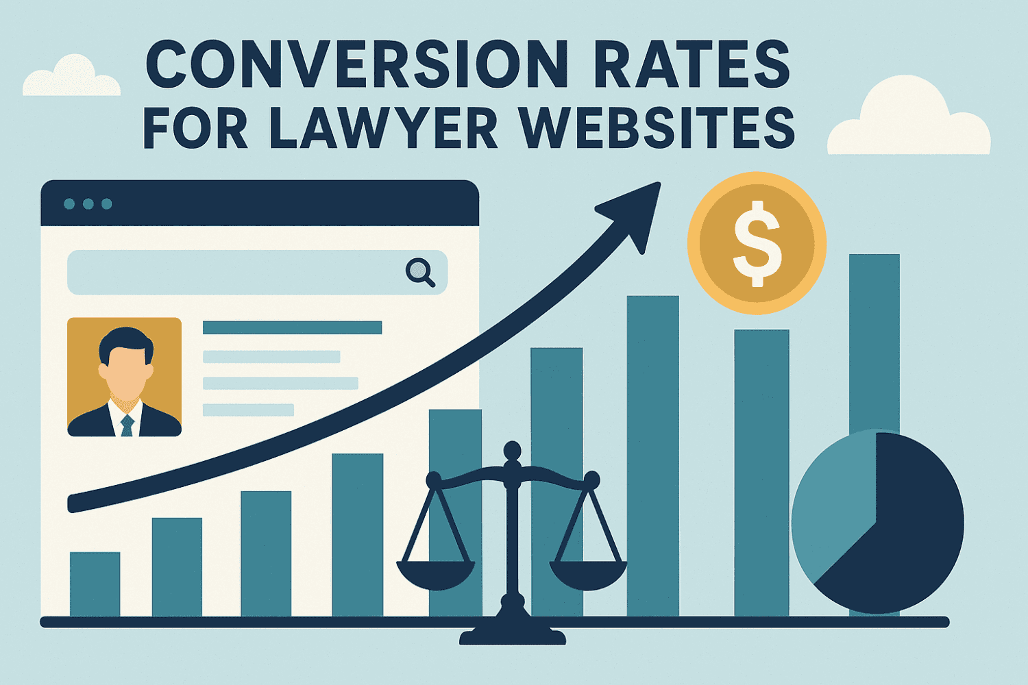 A Visual Representation Of Conversion Rates For Lawyer Websites.