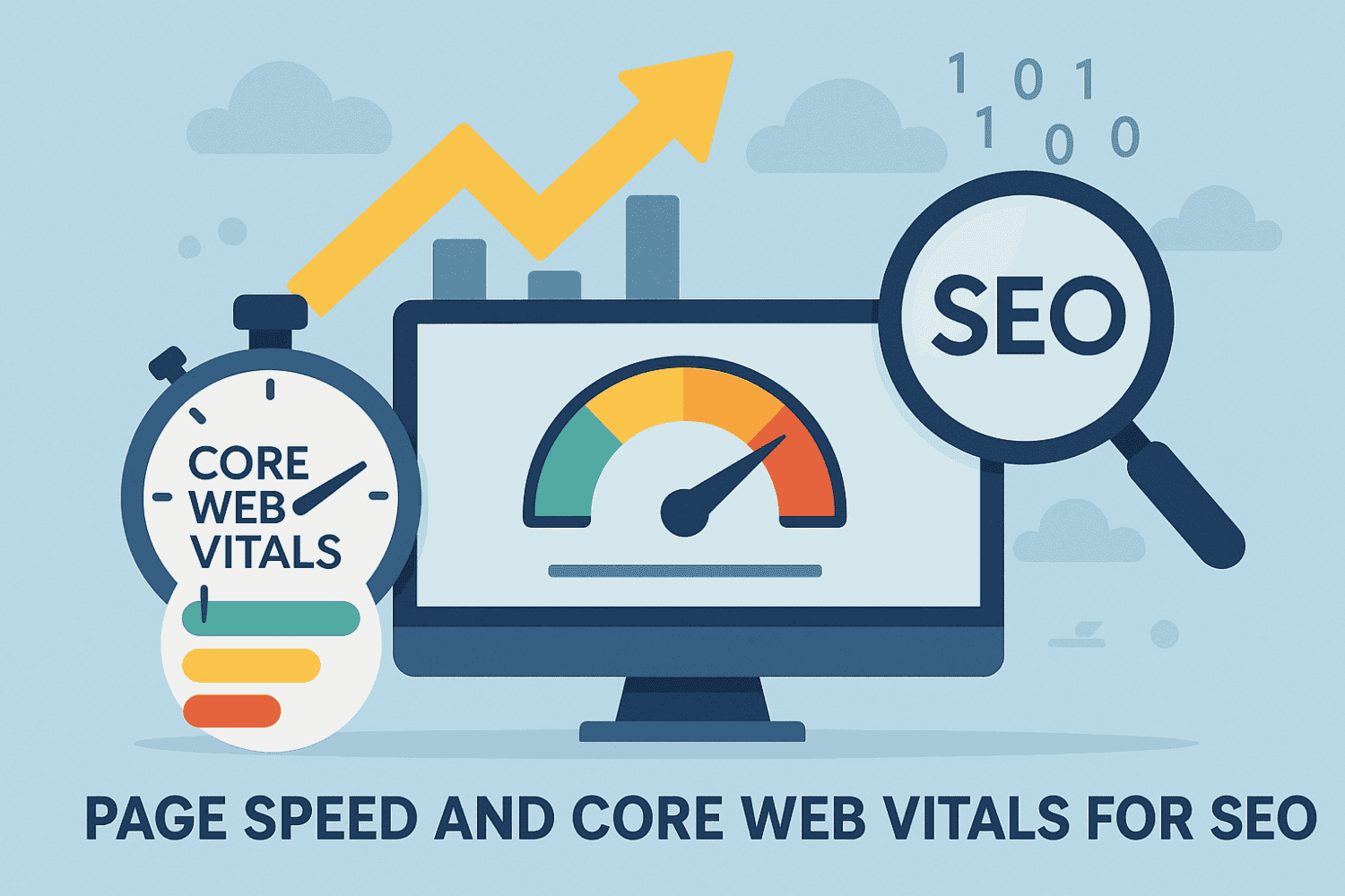 An Image Illustrating The Importance Of Page Speed And Core Web Vitals For Seo