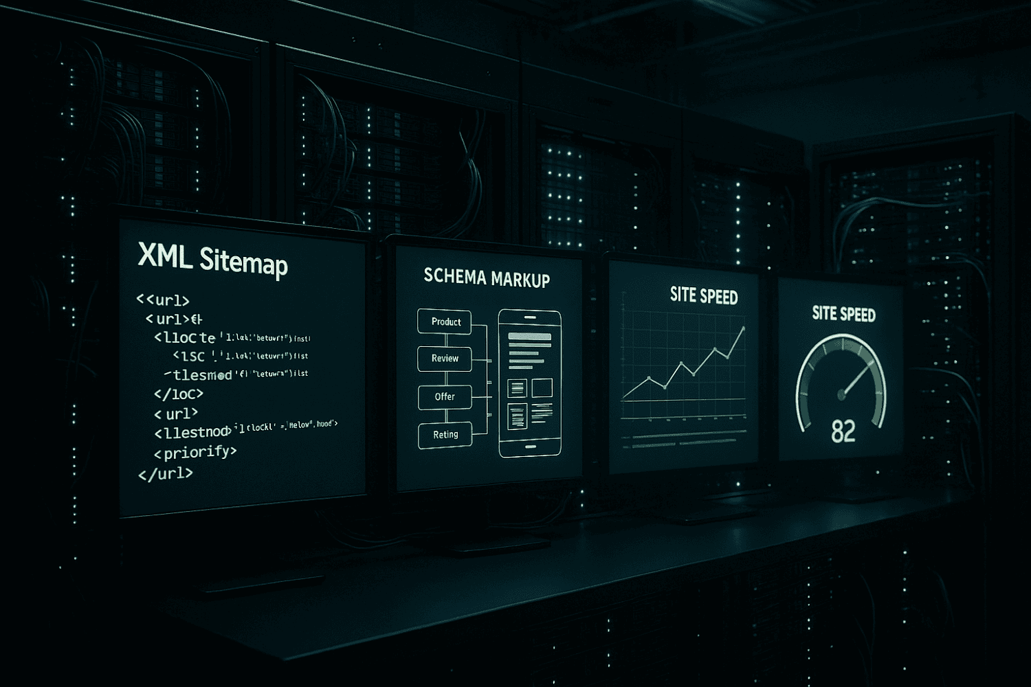 Illustration Of Technical Seo Practices For Law Firms.
