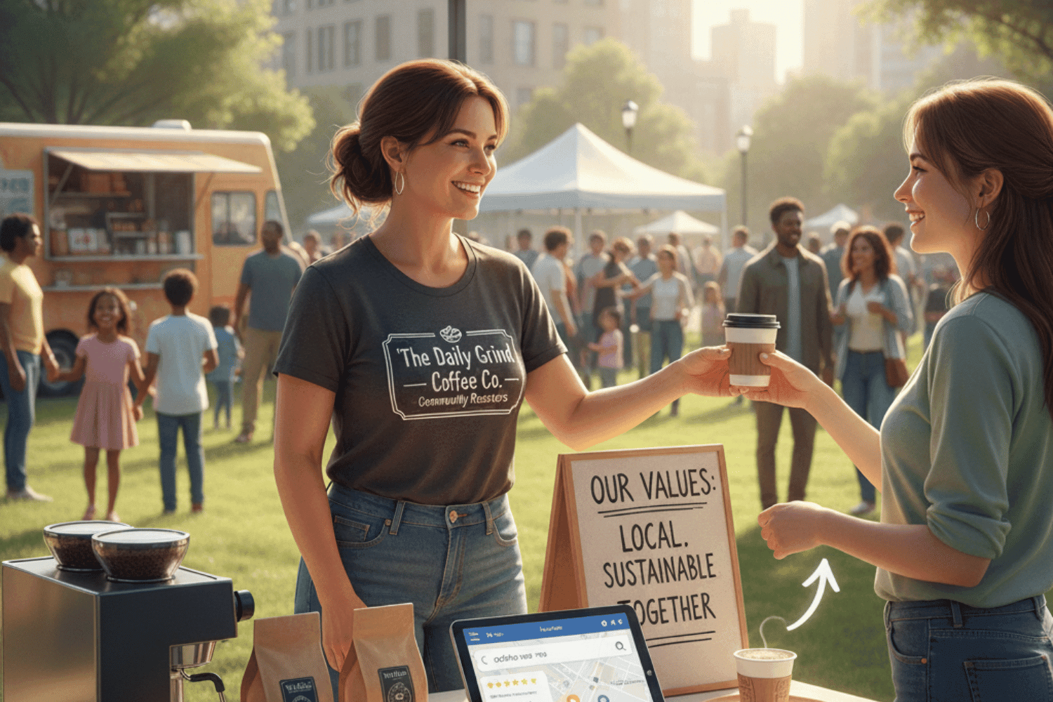 The Future Of Local Search: 2026 Trends You Should Be Preparing For 13 A Local Business Owner Is Actively Engaging With The Community At A Neighborhood Event, Showcasing Their Brand Values And Connecting With Potential Customers. This Participation Enhances Their Local Visibility And Strengthens Their Local Seo Strategy By Fostering Community Engagement And Increasing Search Rankings On Platforms Like Google Maps.