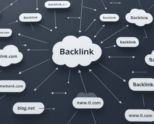 The Image Depicts A Network Diagram Illustrating Backlink Connections Between Various Websites, Highlighting How They Interact In The Context Of Seo Competitor Analysis. This Visual Representation Aids In Understanding Competitors' Backlink Profiles And Their Impact On Search Engine Rankings And Keyword Targeting Strategies.
