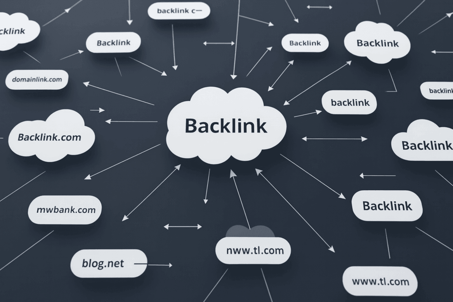 How To Do Competitor Analysis For Seo: Complete Guide For 2024 12 The Image Depicts A Network Diagram Illustrating Backlink Connections Between Various Websites, Highlighting How They Interact In The Context Of Seo Competitor Analysis. This Visual Representation Aids In Understanding Competitors' Backlink Profiles And Their Impact On Search Engine Rankings And Keyword Targeting Strategies.
